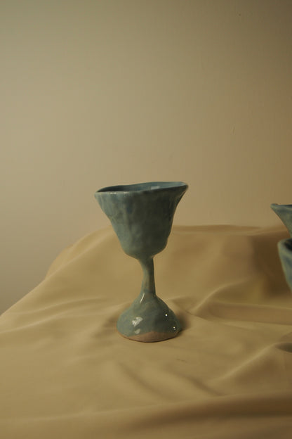 Lily I,  Ceramic Wine Glass