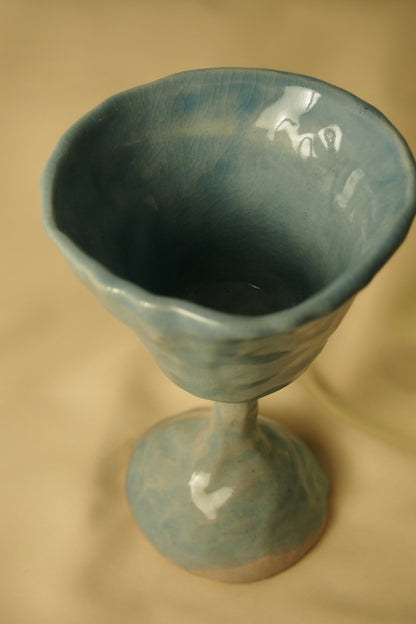 Lily I,  Ceramic Wine Glass