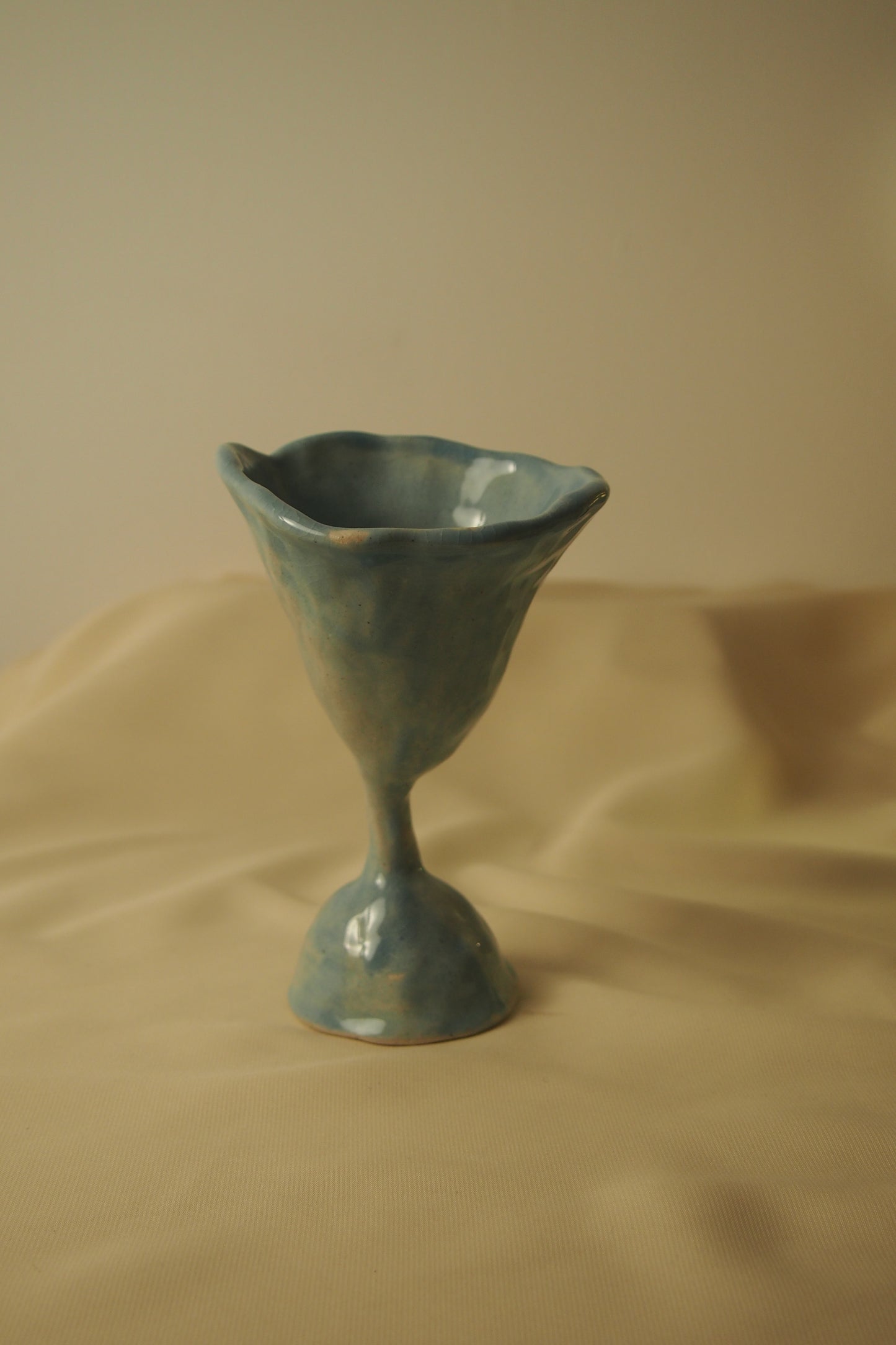 Lily III,  Ceramic Wine Glass