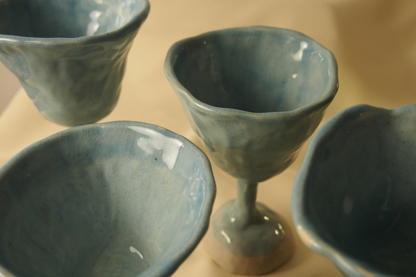 Lily III,  Ceramic Wine Glass