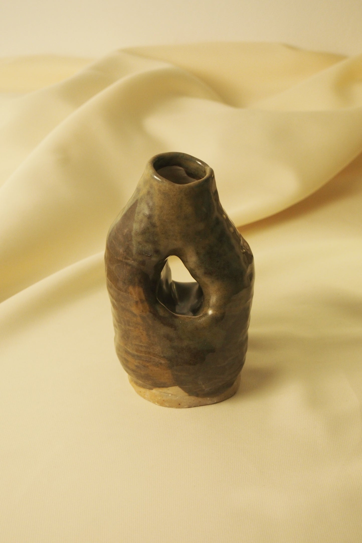 Hollow Green Vase