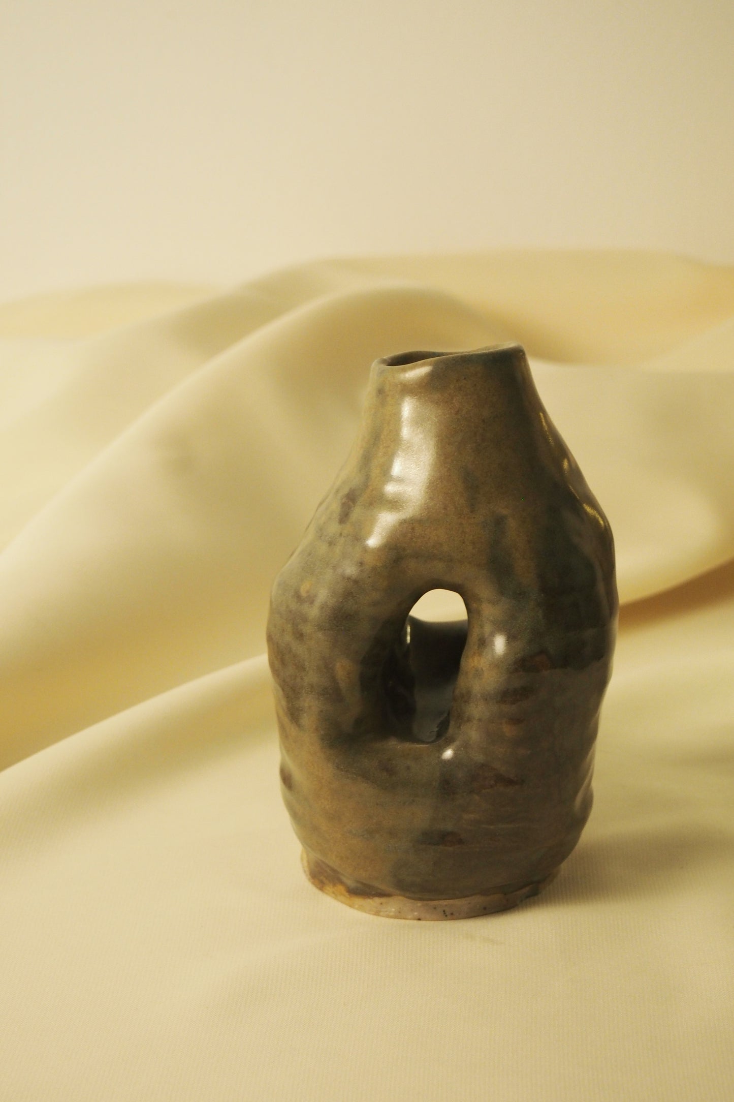 Hollow Green Vase