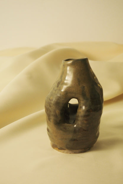 Hollow Green Vase