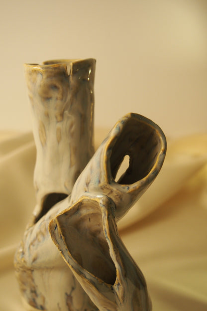 Smoky gumtree ceramic sculpture