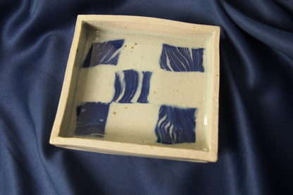 Pattern square trinket dish