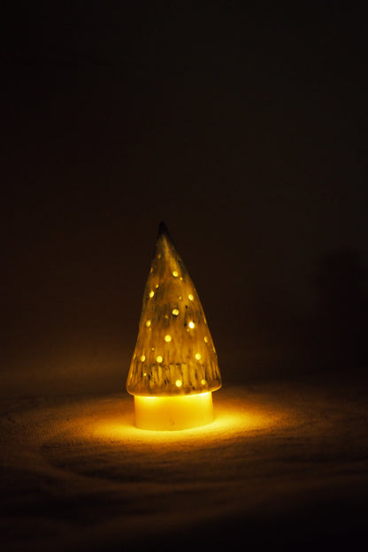 Baby Blues: Hand carved porcelain Christmas tree
