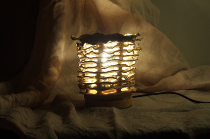 Echo I, ceramic lamp sculpture