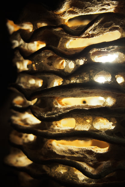 Echo I, ceramic lamp sculpture