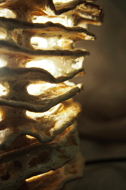Echo I, ceramic lamp sculpture