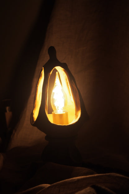 Echo V, ceramic lamp sculpture
