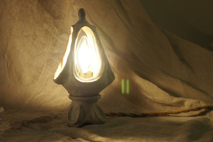 Echo V, ceramic lamp sculpture