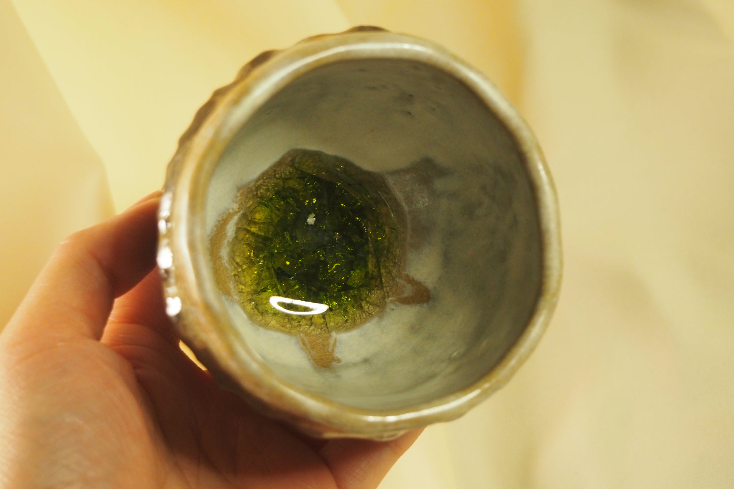 Green Heart I, ceramic sculpture
