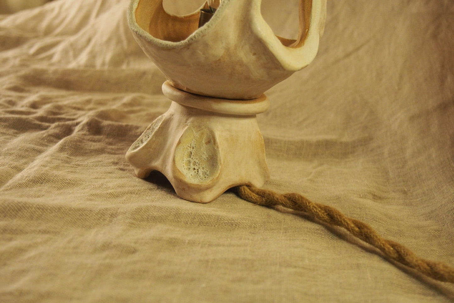 Echo V, ceramic lamp sculpture