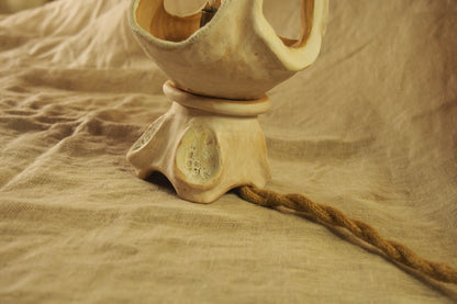 Echo V, ceramic lamp sculpture
